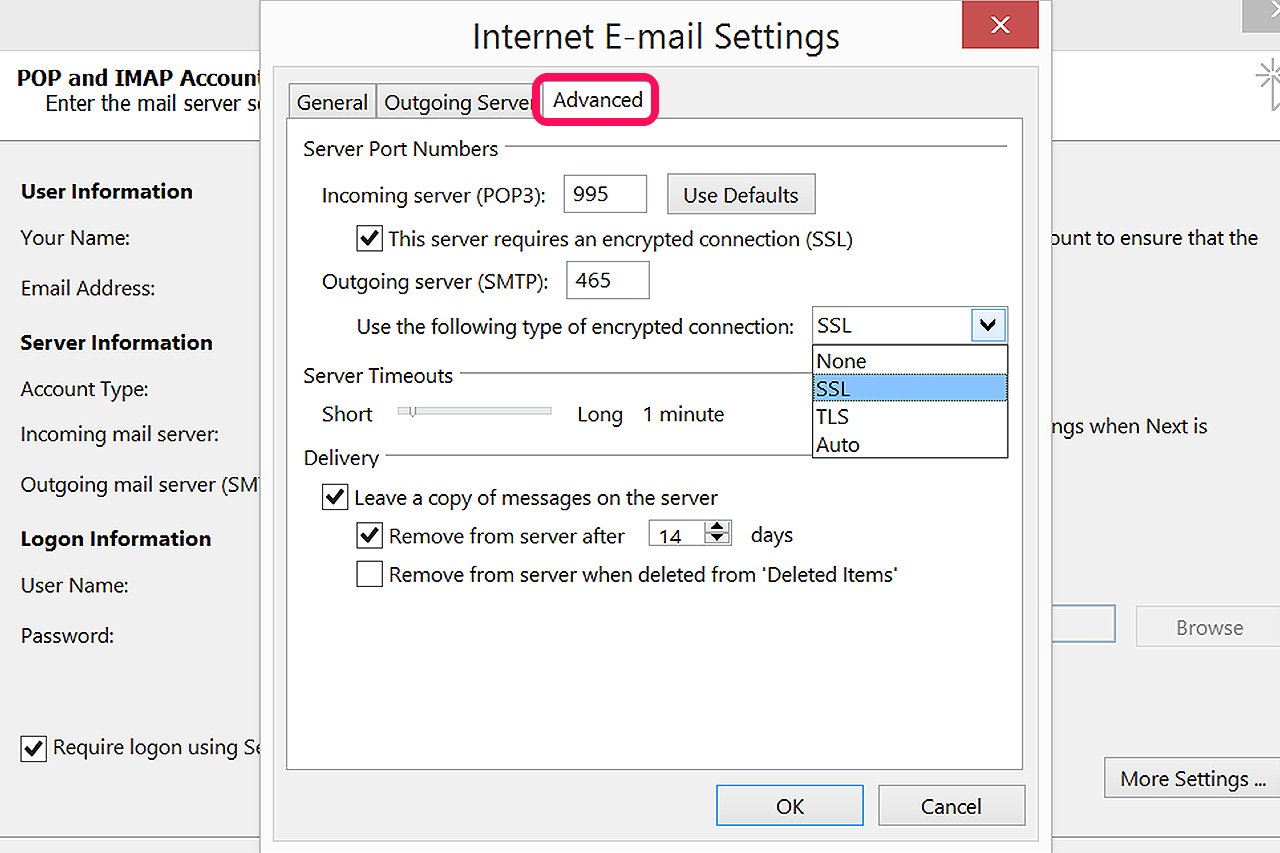 comcast email settings for outlook for mac 365